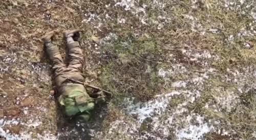Up Close and Personal Grenade Kill in Ukraine