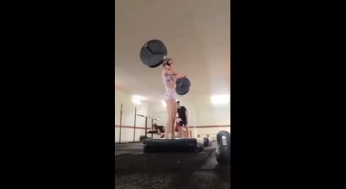 Trainer Watches Girl Almost Snap Neck Weightlifting