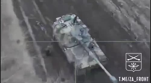 Destruction of the Ukrainian artillery self-propelled installation "Crab"
