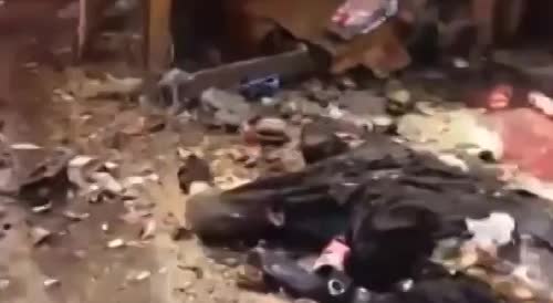 Bodies left scattered after car bomb explodes
