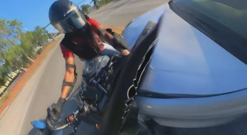 Florida Biker Films His Own Wipeout