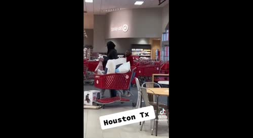 FED-UP Austin, TX Shopper Manhandles a Whiley 100lb Thief Who Refuses to Stop Trying to Grab Items from the Cart