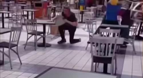 Old Man Jumped at the Mall