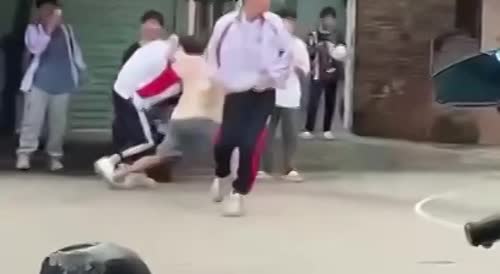 Fight Breaks Out on the Basketball Court in China