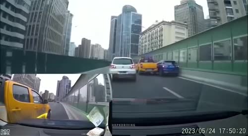 Road rage in Shanghai, China