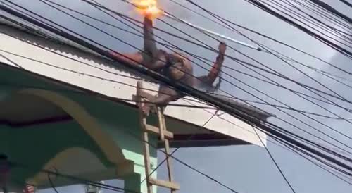 Grabbing the Wrong Wire Ends His Life