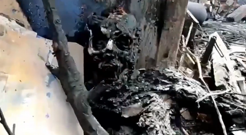 Ukranian Soldiers Found Burned to the Skeleton