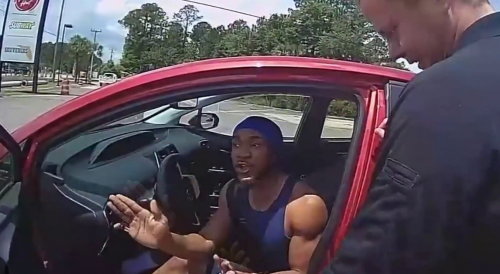 Handcuffed Road Rage Suspect Tries Running From the Cops
