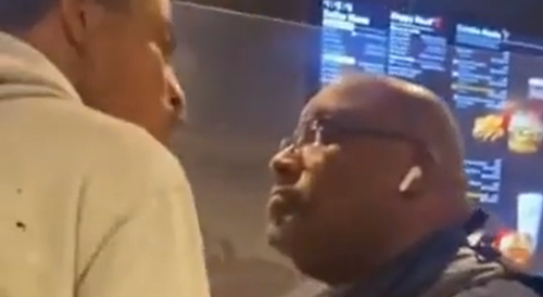 Mcdonald's Security Guard Throws Hands with Customer