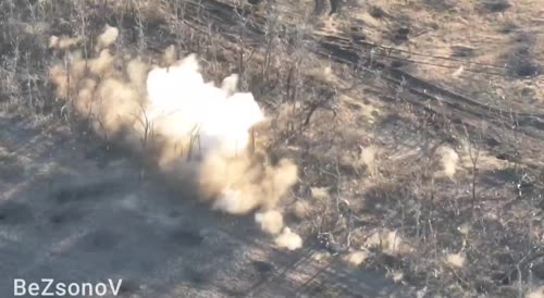 Poor ukrainians being pulverized by a Russian bomb