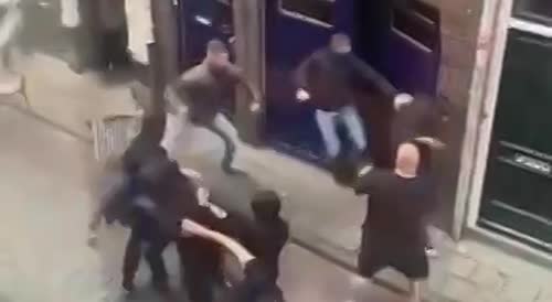 Huge fight on the streets of liverpool(repost)