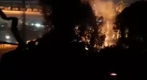 Oil Tanker Produces a Massive Explosion in Lahore During Anti-Military Protests