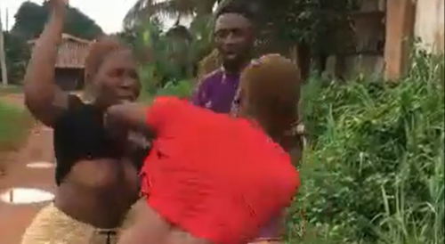 Nigerian Girls Fight With Tits Out
