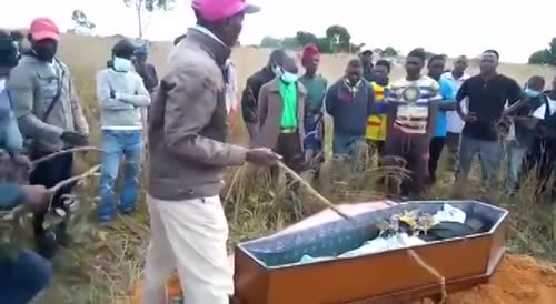 Family Members Beat Dead Man In Coffin Due To African Tradition