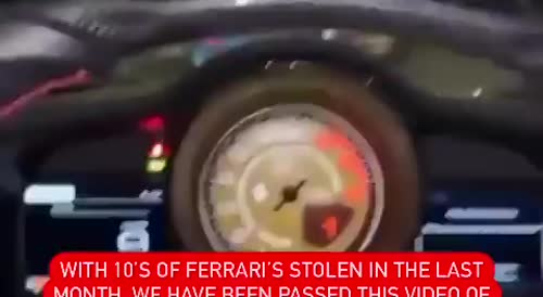Londoner Enjoys His Ride On Stolen Ferrari