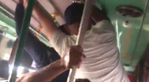 Wild Moment Overcrowded Bus Flips In Colombia