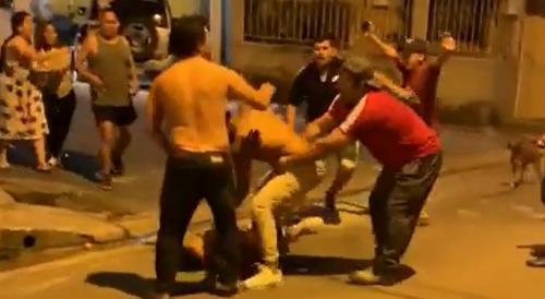 Gangs Of Neighbors Fight In Ecuador