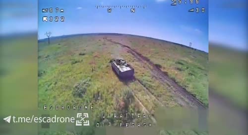 Another armored vehicle destroyed by FPV drone