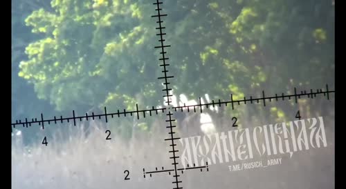 Russian sniper sends a Ukrainian hidden rat to the forefathers