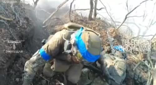 Intense Firefight in the Ukrainian Trenches Produces Casualties