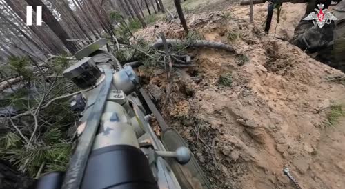 Russian snipers cover advance for special forces
