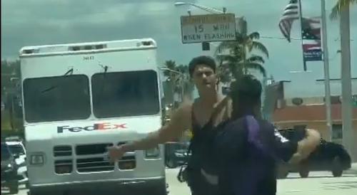 FedEx Driver Involved In Road Rage Fight In Miami