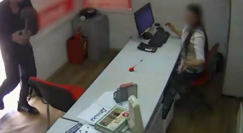 Man With A Shovel Robs A Loan Office