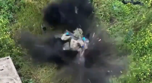 Ukrainian Soldier Loses Leg to A Mine