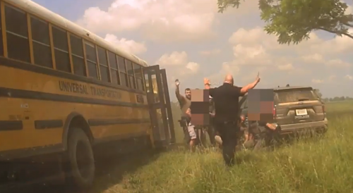 Indiana: Stolen school bus goes through fields as police pursue