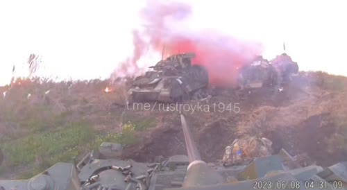 Ukrainian Armored Vehicles Ambushed