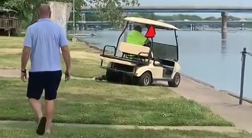 Karma Comes As Golf Cart In Illinois