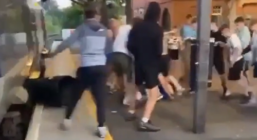 Belfast Mob Attack Man at Train Station