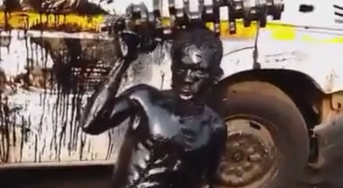 Oil Thief Turned Into A Work of Art