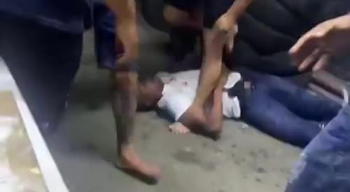 Off Duty Officer Jumped By Party Goers In Brazil