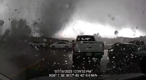 The Pfizer Tornado Captured On A Dash Cam