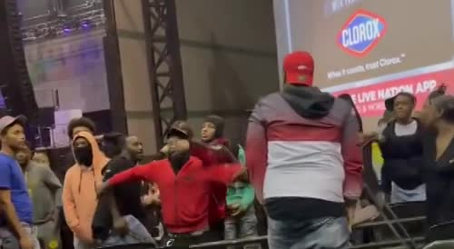 Fight breaks out at Lil Baby and Lil Durk concert.