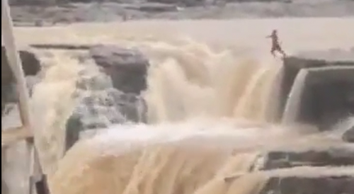 Woman Jumps off Waterfall After Family Dispute
