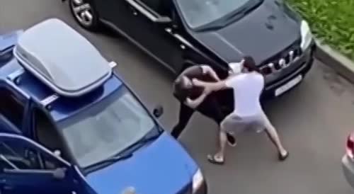Fight Over Parking Place Breaks Out Somewhere In Russia