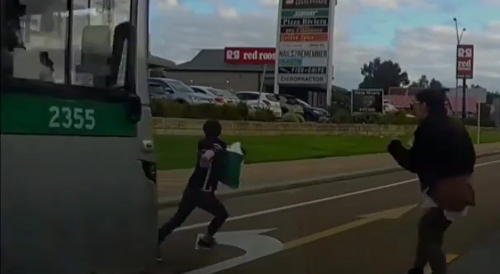 Careless Girl Rammed by Bus in Australia