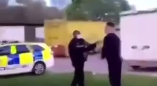 Man knockouts police officer & steals his car