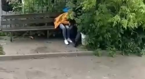 Drunk Girl Gives Head Outside