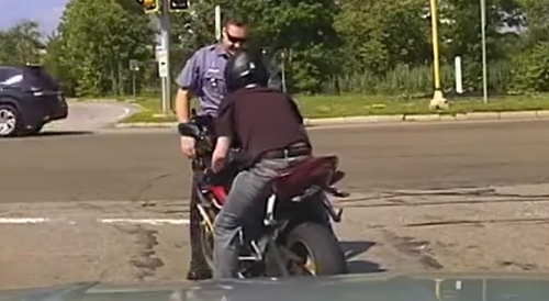 Massachusetts trooper pushed into traffic by teen on motorcycle