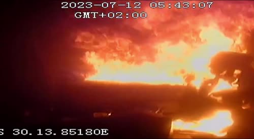 Truck torched in South Africa
