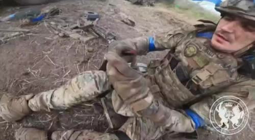 Aftermath of Ukrainian Convoy Running Over Mine