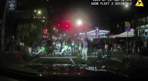 Crowd interferes with police response to illegal street racing event in Capitol Hill