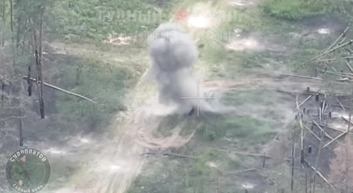 FPV drone destroyed a tank of the Armed Forces of Ukraine