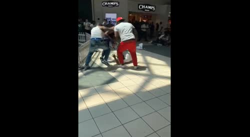 fighting at the mall! in da hood version(repost)