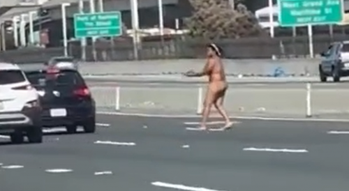 California: Naked Woman Opens Fire on Random Cars