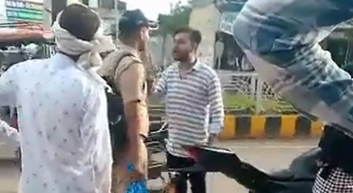 Troublemaker Gets Into A Fight With Police Officer In India