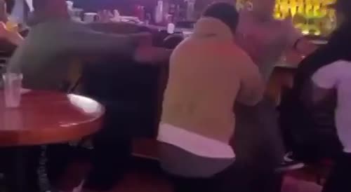 Bar Fight while Waitress Screams